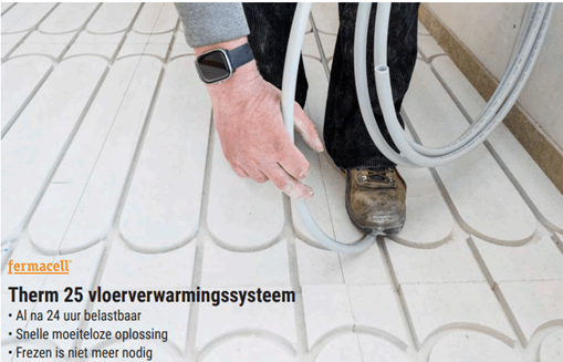 Fermacel Therm 25 Vloerverwarmingsysteem