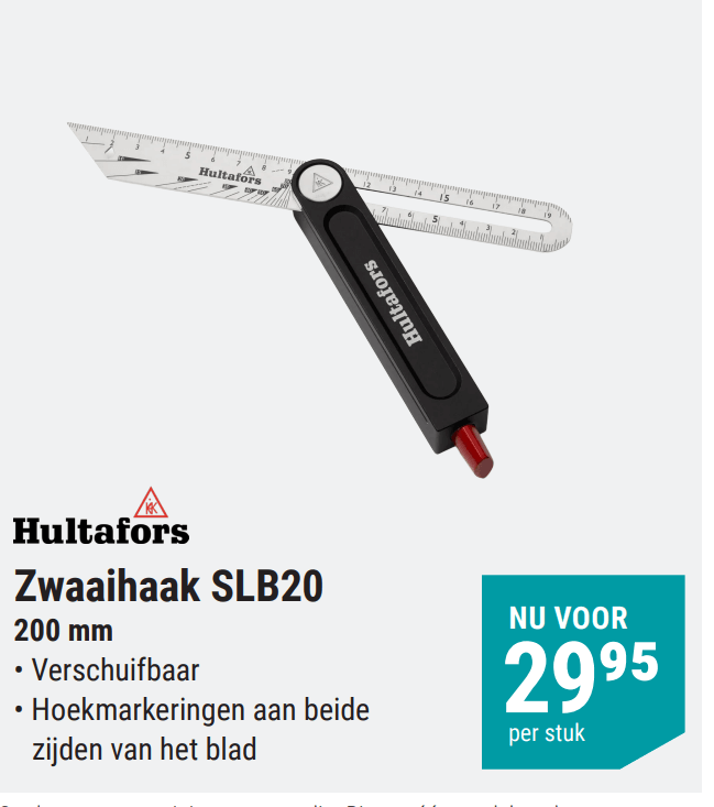 Hultafors Zwaaihaak SLB20 200mm