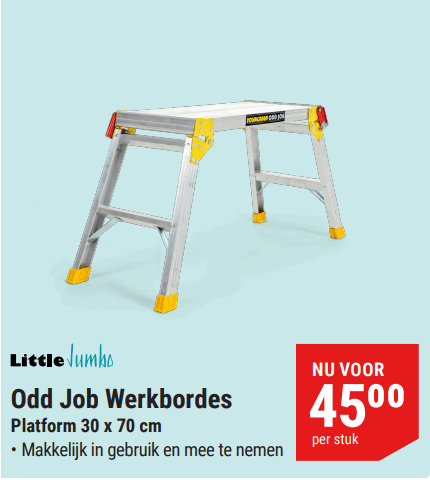 Little Jumbo Odd Job Werkbordes Platform 30 x 70 cm