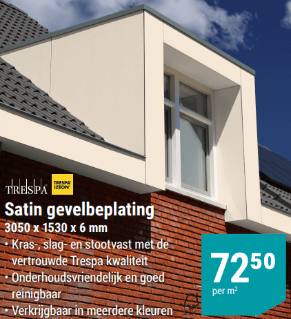 Trespa Satin Gevelbeplating